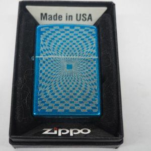 Cool Blue Abstract Pattern Zippo Lighter